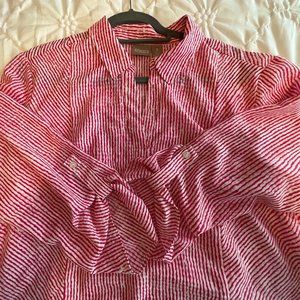 Chico's Size 3/XL Pink/White Tunic Top
